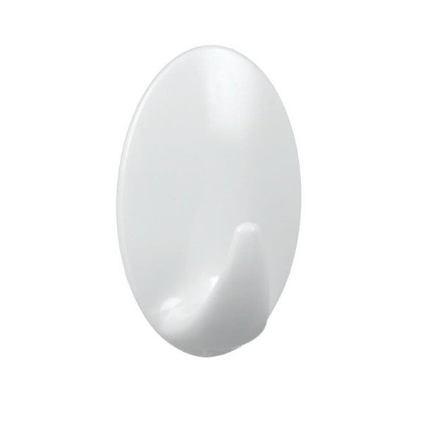Set di 4 ganci adesivi in plastica bianca Greg - Metaltex