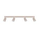 Faretto grigio tortora in metallo 6,5x81 cm Gleam – Sollux