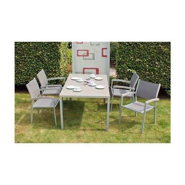 Sedia da giardino grigia Grace - Garden Pleasure-image-1