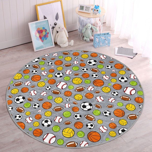 Tappeto per bambini ø 80 cm Comfort - Mila Home-image-2