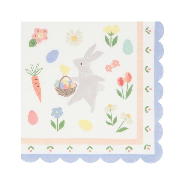 Set di tovaglioli di carta 16 pz Easter Bunny - Meri Meri