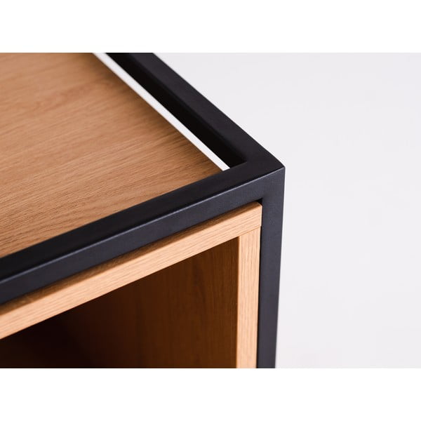 Libreria nera in rovere 88x60 cm Skap - CustomForm-image-2