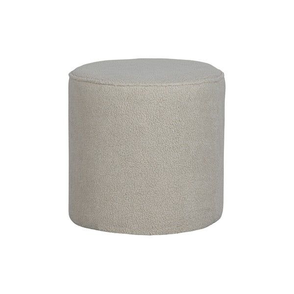 Pouf beige , ø 46 cm Sara - WOOOD