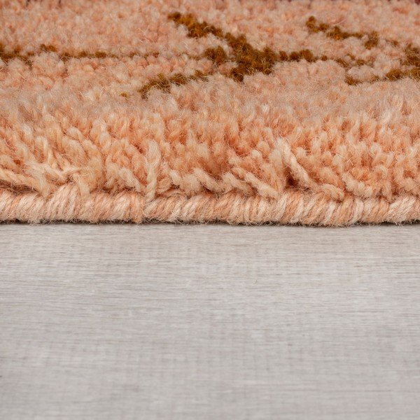 Tappeto in lana tessuto a mano color salmone 160x230 cm Moroccan Sahara - Flair Rugs-image-4