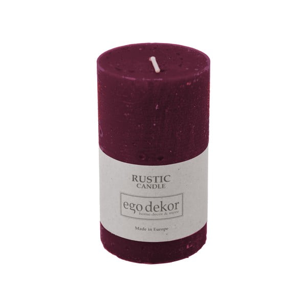 Candela rosso vino Rust, durata di combustione 38 h Rustic - Rustic candles by Ego dekor