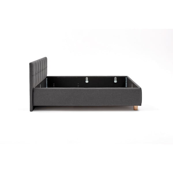 Letto matrimoniale grigio scuro con contenitore Leda, 180 x 200 cm - ProSpánek-image-4