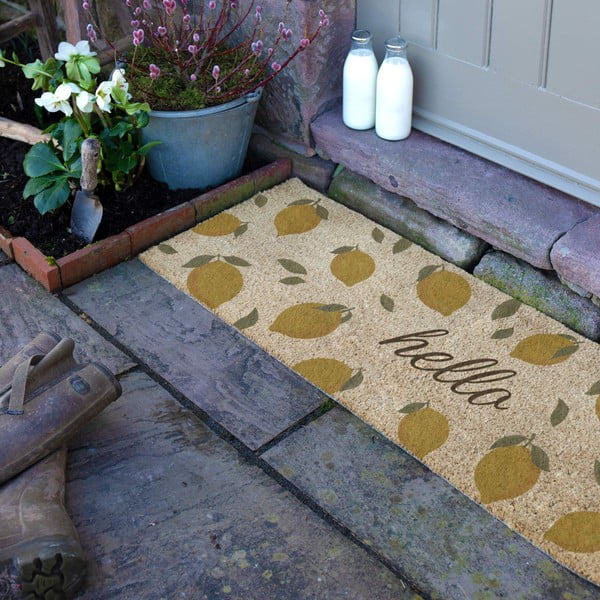 Zerbino in fibre di cocco 40x120 cm Hello Lemons – Artsy Doormats-image-3