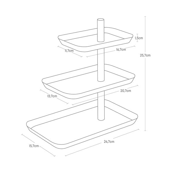 Portagioie in metallo Rin - YAMAZAKI-image-4