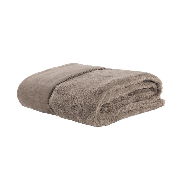 Coperta grigio tortora in micropile 150x200 cm Tomo – Tiseco Home Studio