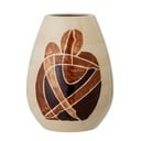 Vaso in gres dipinto a mano bianco/marrone Jona - Bloomingville