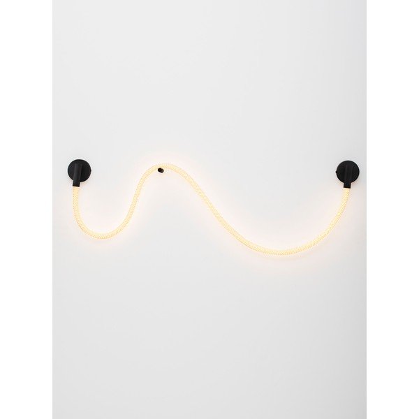 Lampada da parete LED bianca/nera opaca in acciaio Ilane – Nova Luce-image-4