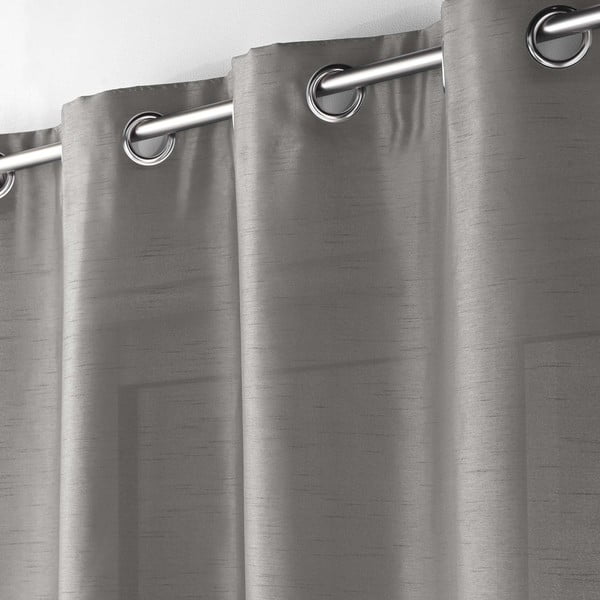 Tenda in raso grigio scuro 140x240 cm Shana - douceur d'intérieur-image-1