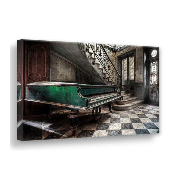 Immagine su tela, 85 x 113 cm Canvas Silver Uno Piano - Styler-image-1