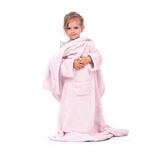 Coperta TV rosa con maniche Lazykids Lazy Kids - DecoKing-image-2