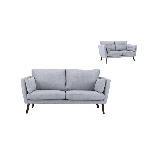 Divano 3 posti grigio chiaro Elena - Mazzini Sofas-image-4