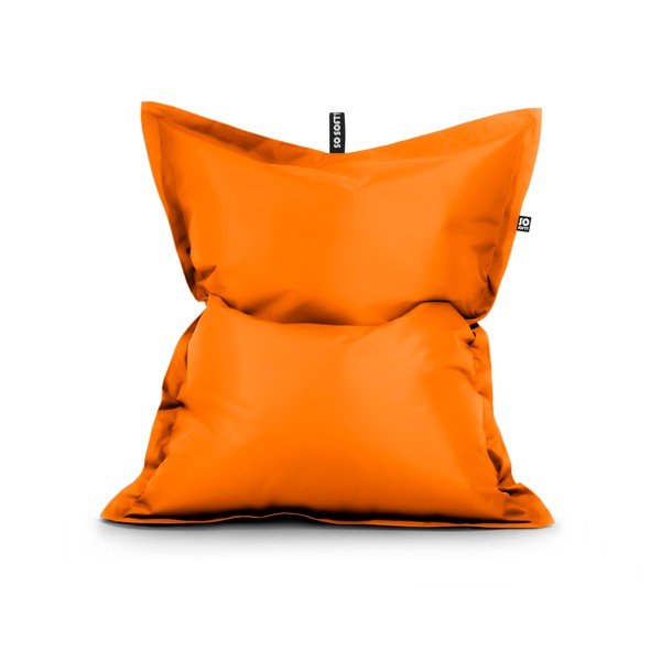 Puof a sacco arancione con rivestimento in finta pelle Pad XXL – So Soft?