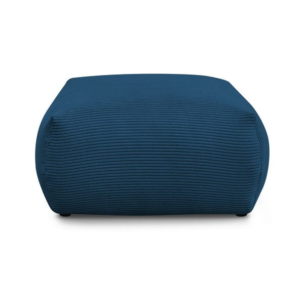 Poggiapiedi in blu scuro con rivestimento in velluto a coste Voltaire – Bobochic Paris-image-3