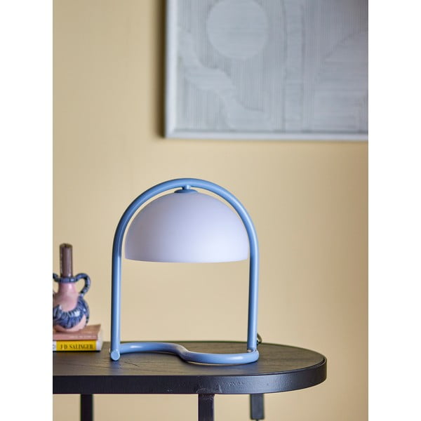 Lampada da tavolo blu (altezza totale 29,5 cm) Favour – Bloomingville-image-3