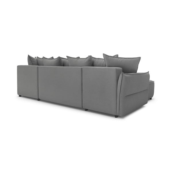 Divano letto angolare grigio chiaro (angolo destro) Leon - Bobochic Paris-image-3