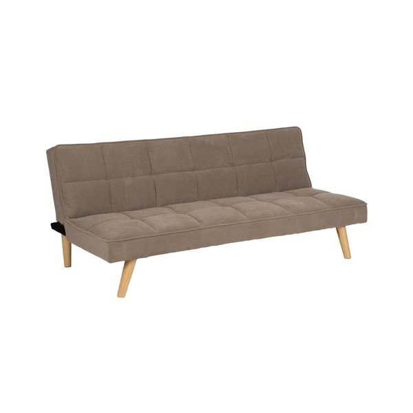 Divano beige allungabile con rivestimento in ciniglia 175 cm – Ixia-image-2