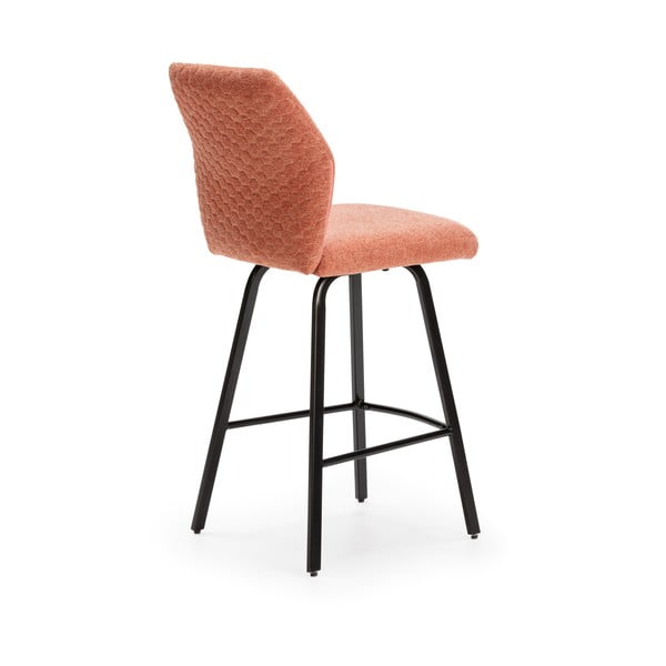 Sgabelli da bar in colore salmone in set di 4 65 cm Bei - Marckeric-image-4