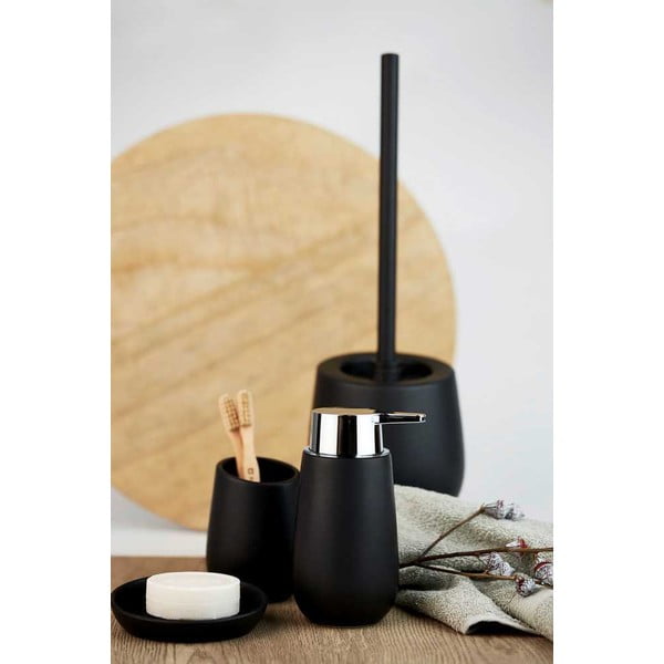 Scopino in ceramica nera opaca Badi - Wenko-image-2