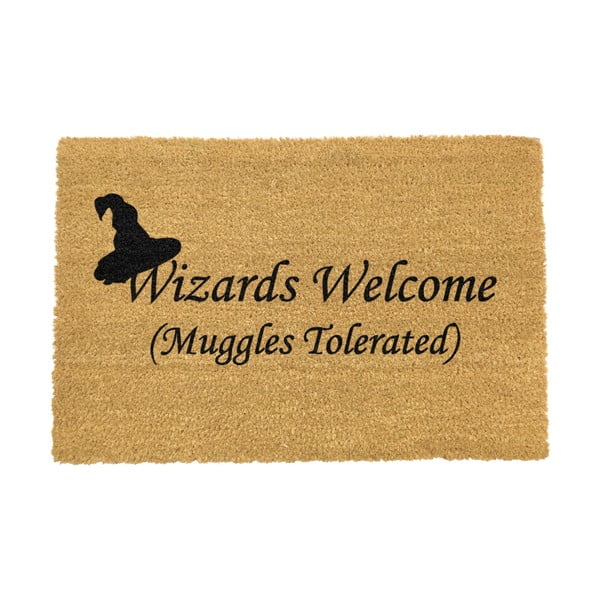 Stuoia di cocco naturale, 40 x 60 cm Wizards Welcome - Artsy Doormats