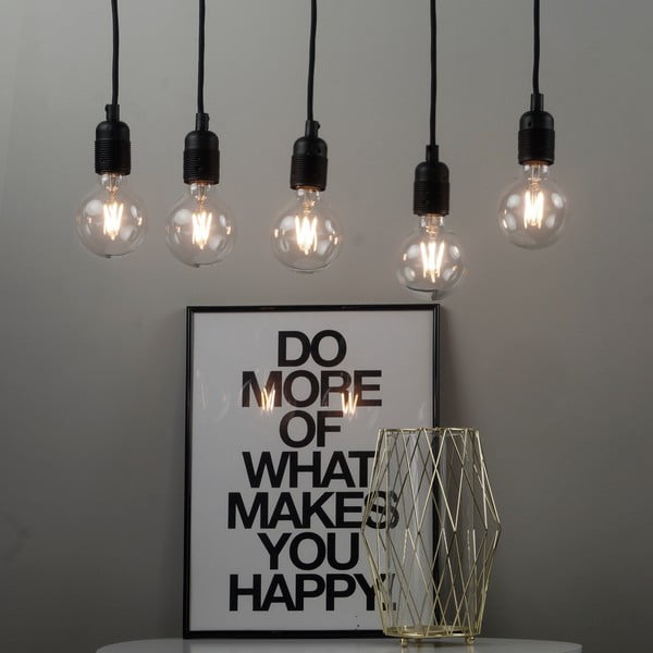 Lampada a sospensione nera con paralume in metallo ø 4 cm Uno - Sotto Luce-image-1