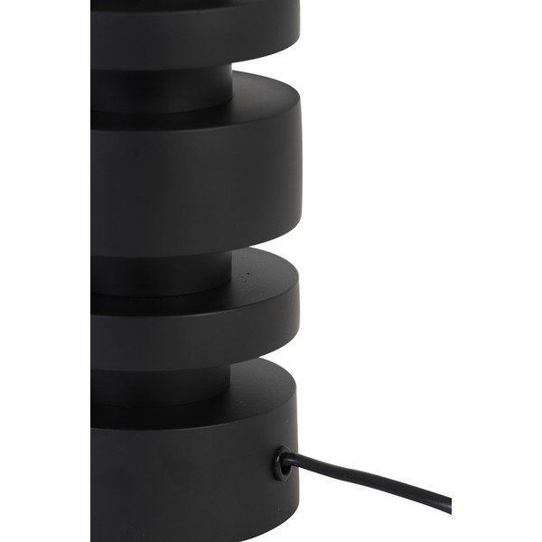 Lampada da tavolo nero opaco base 40 cm Desley - Light & Living-image-3