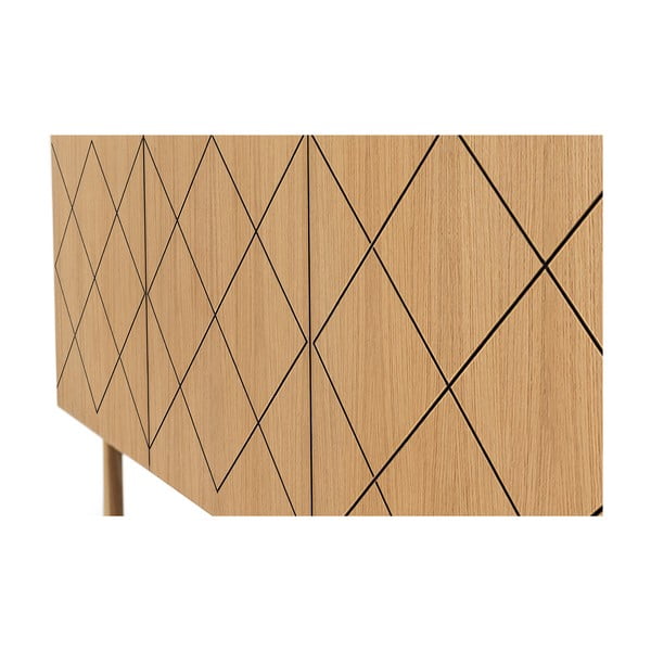 Cassettiera in rovere decorata Ramalade Porto - Woodman-image-3