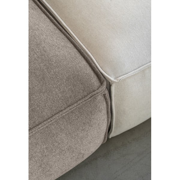 Divano angolare componibile beige (con penisola a destra) Flex Felix – Miuform-image-4