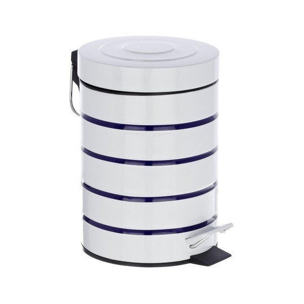 Bílomodrý odpadkový koš Wenko Marine, 3 l-image-1