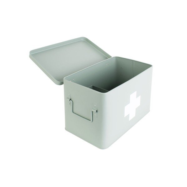 Armadietto dei medicinali in metallo verde menta Medicina, larghezza 31,5 cm - PT LIVING-image-3