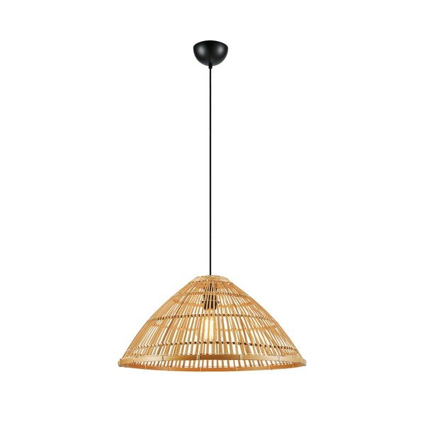 Lampada a sospensione in colore naturale con paralume in bambù ø 58 cm Capello - Markslöjd