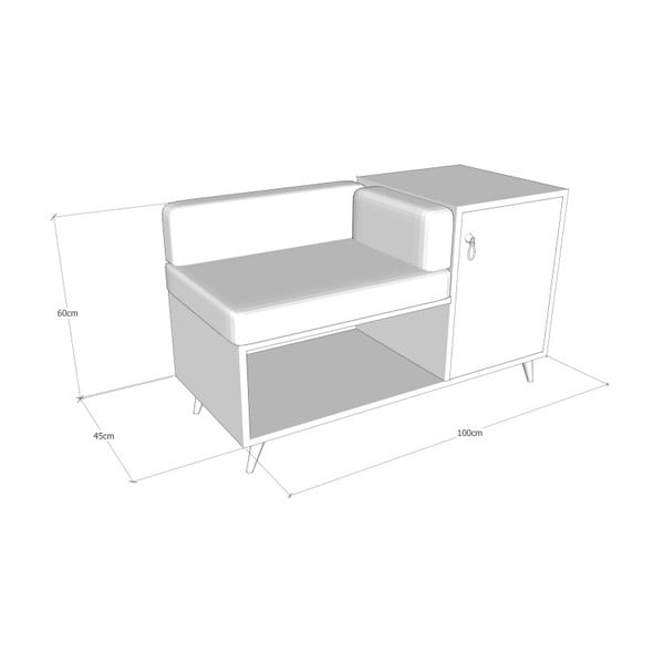 Panca e cassettiera multiuso Anzer - Kalune Design-image-2