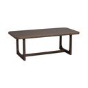 Tavolino da salotto colore naturale scuro con piano effetto rovere 50x103 cm Driscoll – Rowico