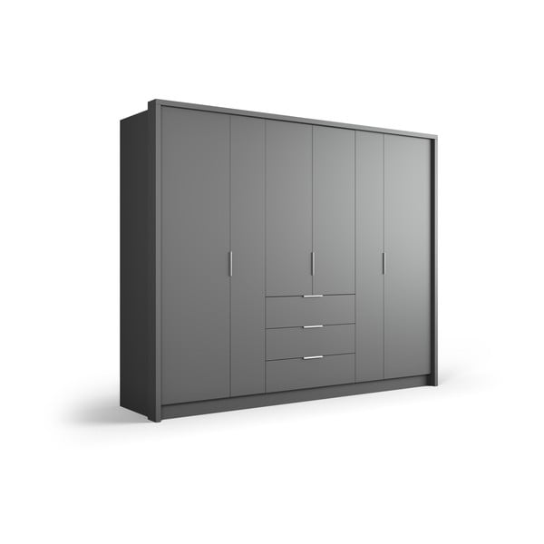 Armadio grigio 255x217 cm Wells - Cosmopolitan Design-image-2