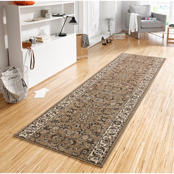 Tappeto Basic Vintage, 80x500 cm, marrone chiaro - Hanse Home-image-1