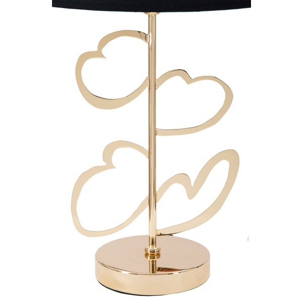 Lampada da tavolo in nero e oro Glam Heart, altezza 61 cm Harts - Mauro Ferretti-image-4