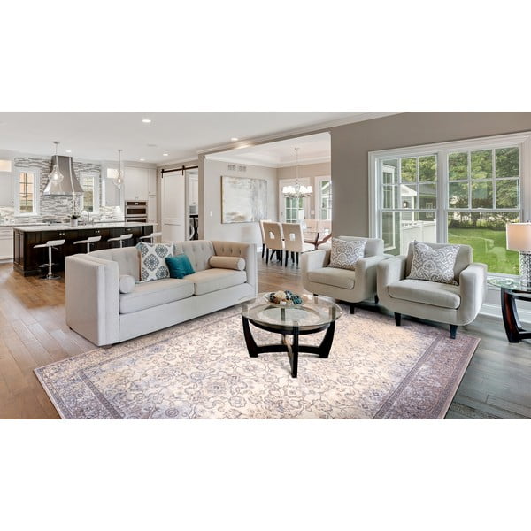 Tappeto in lana crema 200x300 cm Jennifer - Agnella-image-1