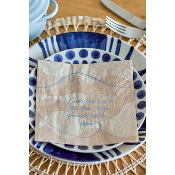 Tovaglioli di carta in set da 20 pezzi Earth - Bloomingville-image-1