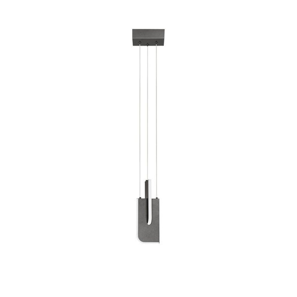 Lampadario LED grigio chiaro in metallo con intensità regolabile Totem – Nova Luce