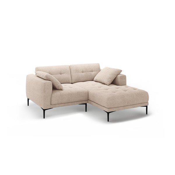 Divano angolare marrone chiaro (con penisola a destra/con chaise lounge) Bemy – Micadoni -image-1
