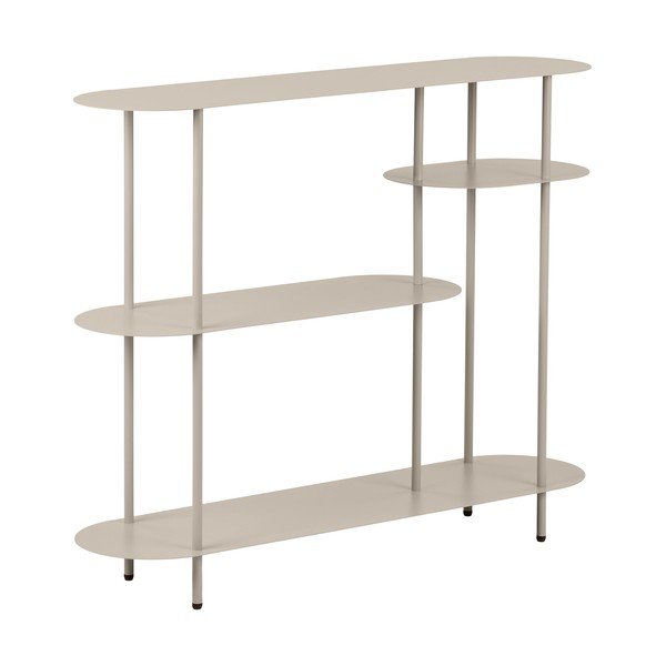 Scaffale beige in metallo 118x97x31 cm Rieti – House Nordic-image-2