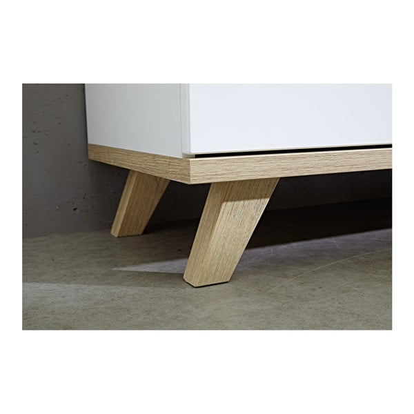 Cassettiera bassa bianca in rovere 192x85 cm Oslo - Germania-image-4