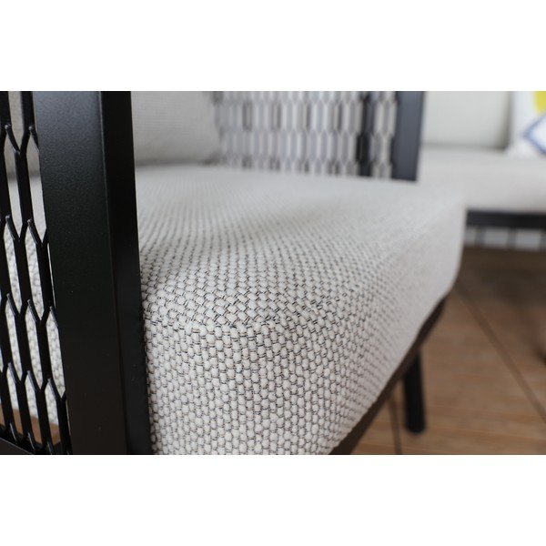 Poltrona da esterno grigia in metallo Edinburgh Duo – Rojaplast-image-1