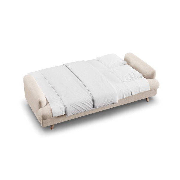 Divano beige allungabile/con contenitore 233 cm Naomi – Micadoni -image-3