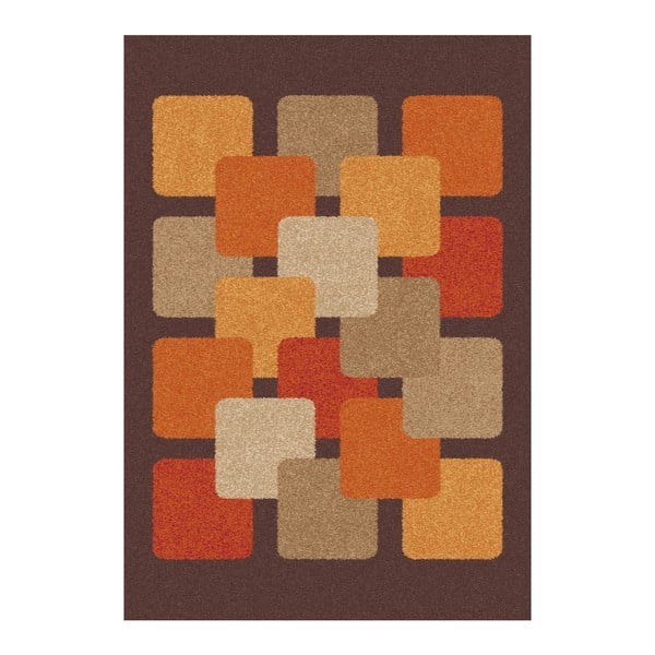 Tappeto marrone e arancione Boras, 160 x 230 cm - Universal