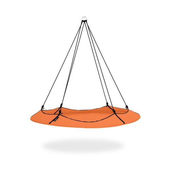 Altalena da giardino arancione con supporto - Hangout Pod-image-3