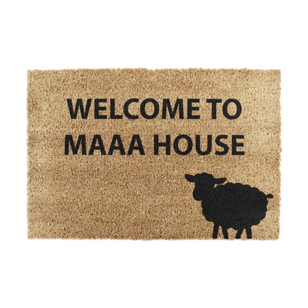 Stuoia di cocco naturale, 40 x 60 cm Welcome to Maaa House - Artsy Doormats
